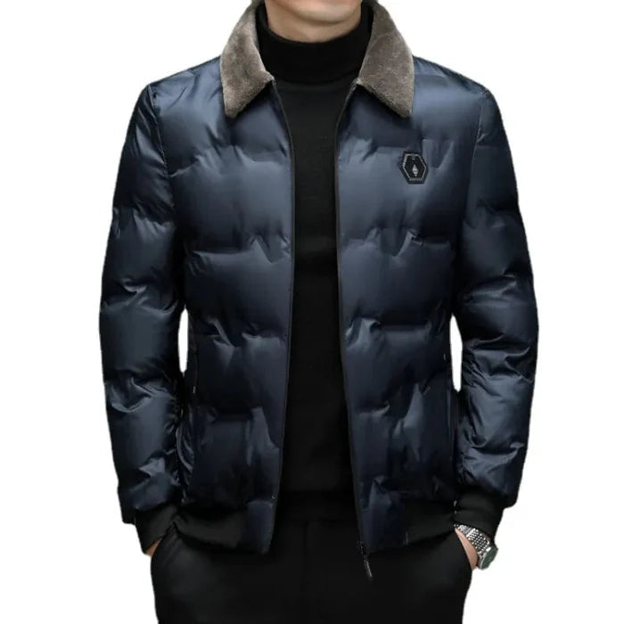 Jaqueta Masculina Acolchoada Veludo Plush - (PROMOÇÃO DE INVERNO 2026)