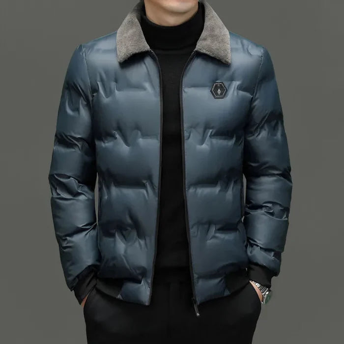 Jaqueta Masculina Acolchoada Veludo Plush - (PROMOÇÃO DE INVERNO 2026)