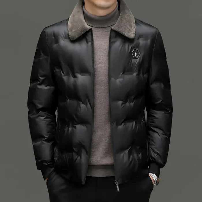 Jaqueta Masculina Acolchoada Veludo Plush - (PROMOÇÃO DE INVERNO 2026)